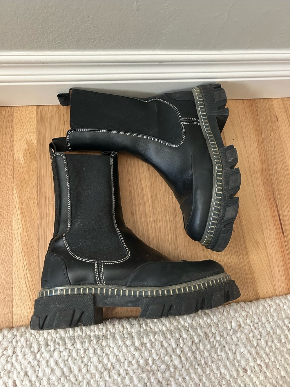 GANNI - cleated boots